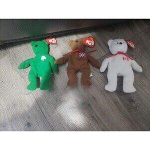 Teeny Ty Beanie Babies(Brittania, Erin, and Maple) with tags